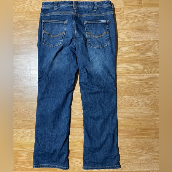 CARHARTT-Women's Flannel Lined Straight Leg Relaxed Fit Jean - Picture 3 of 5